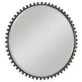 Mirror Round Gunmetal Bauble Mirror 