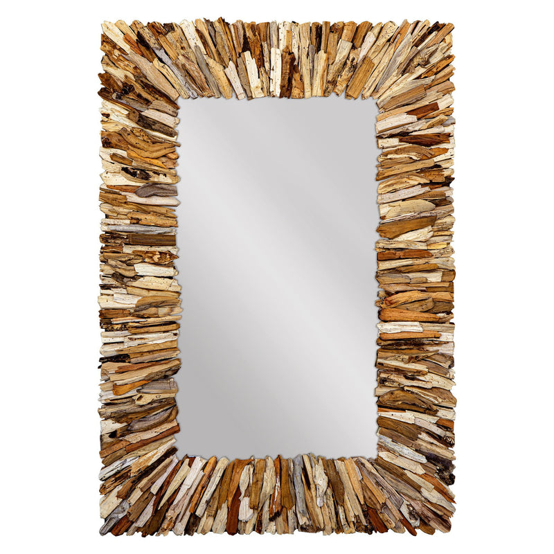 Mirror Teak Branch Rectangular Mirror 