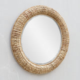 Mirror Twisted Seagrass Round Mirror 