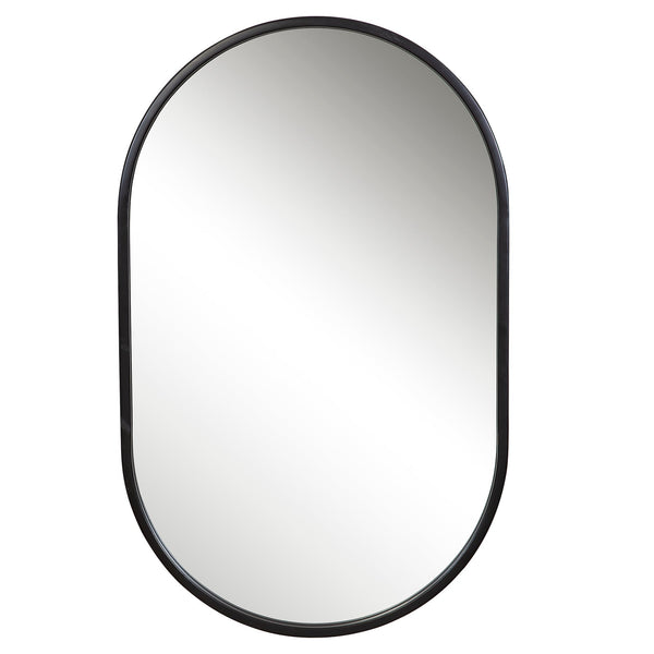 Mirror Varina Minimalist Black Oval Mirror 