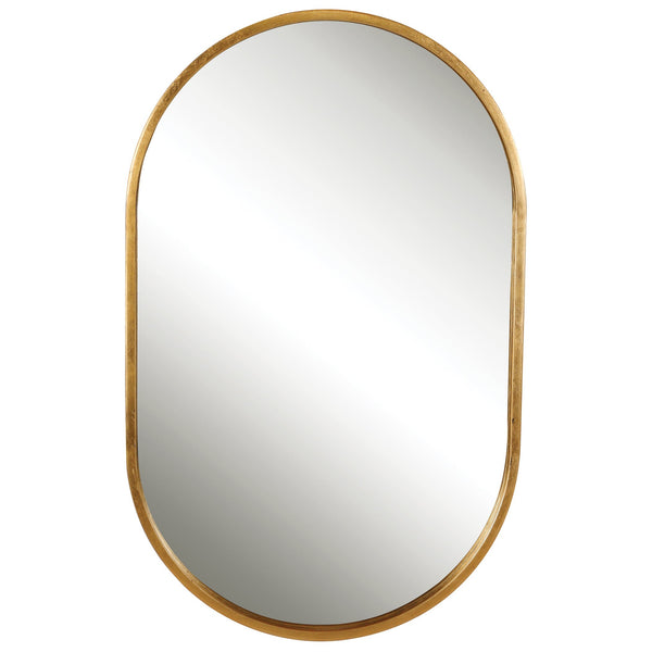Mirror Varina Minimalist Gold Oval Mirror 