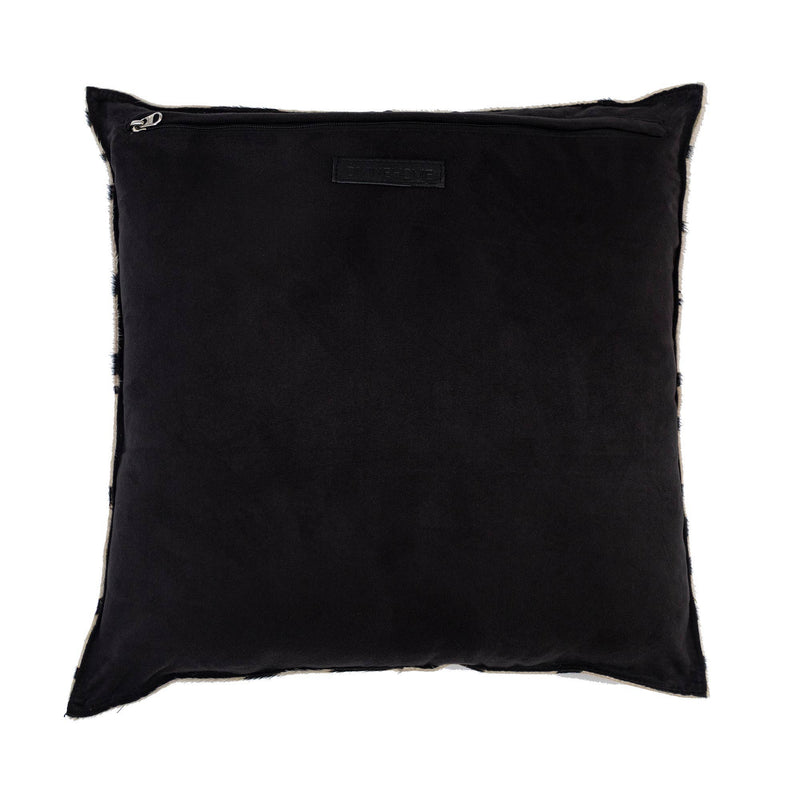  Animal Print Cowhide Pillow // White & Black 