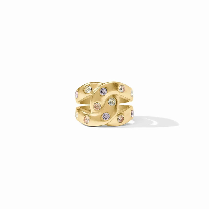 Lifestyle Rainbow Infinity Ring // Champagne Radiance 