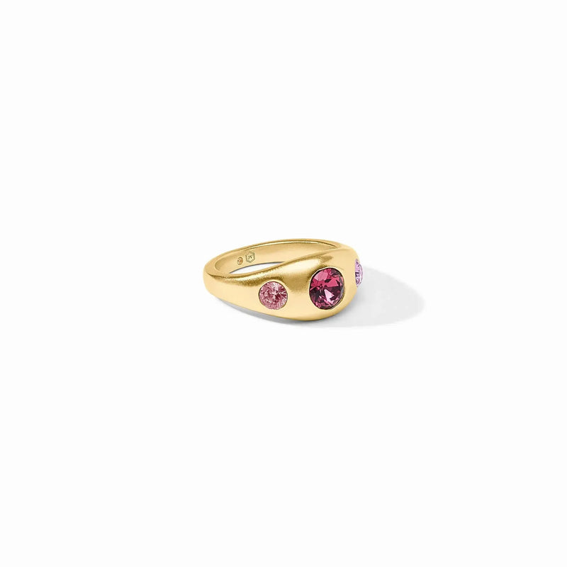 Lifestyle Rainbow Signet Ring // Pink Dawn 