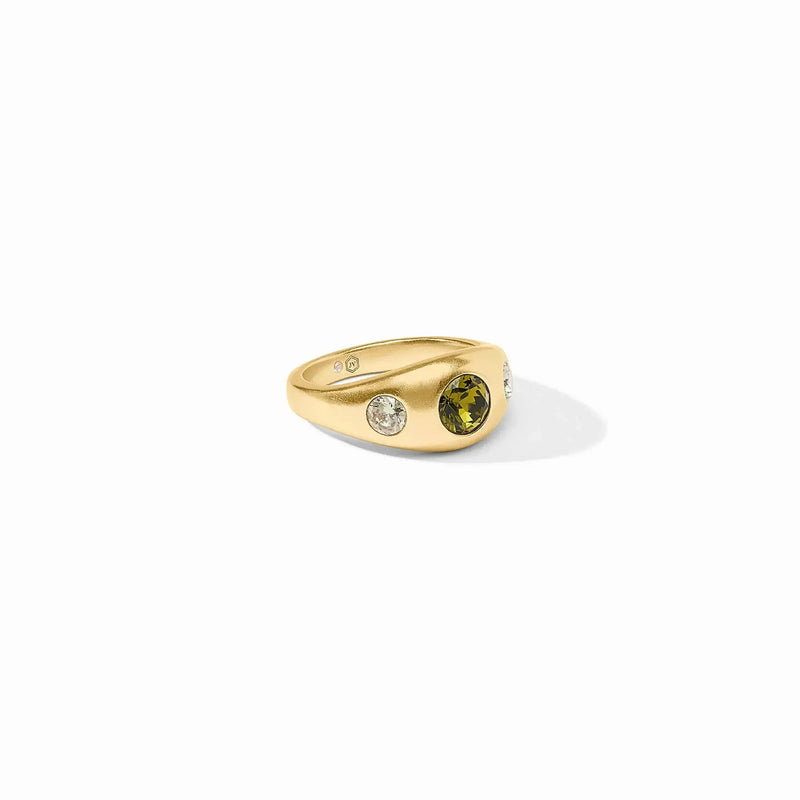 Lifestyle Rainbow Signet Ring // Shades of Jade 