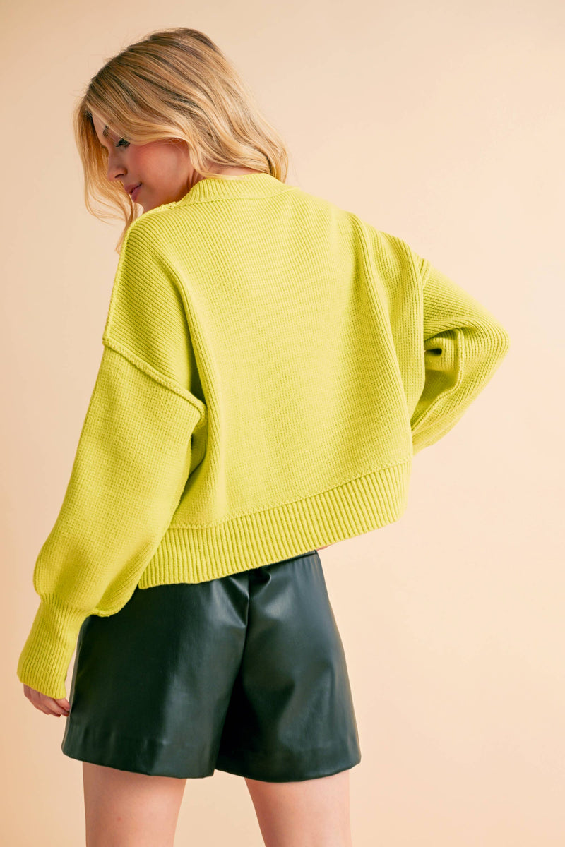  Regina Sweater // Chartreuse 