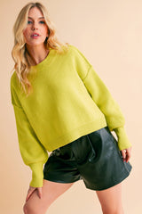  Regina Sweater // Chartreuse 