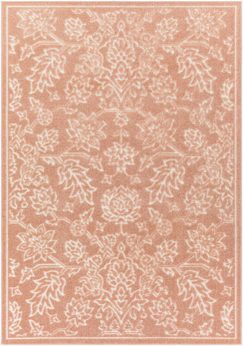 Rug Greenwich Floral Outdoor Rug // Dusty Rose & Cream 