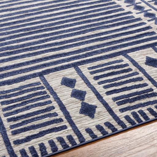 Rug Greenwich Outdoor Rug // Blue & Gray 