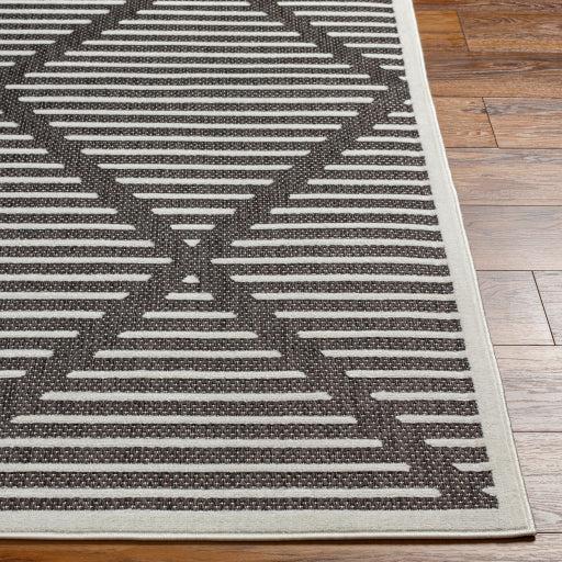 Rug San Diego Black & White Area Rug 