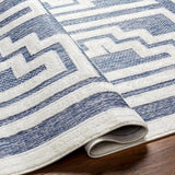 Rug San Diego Blue & White Area Rug 