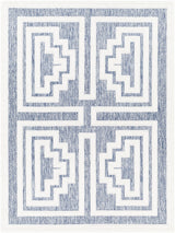 Rug San Diego Blue & White Area Rug 