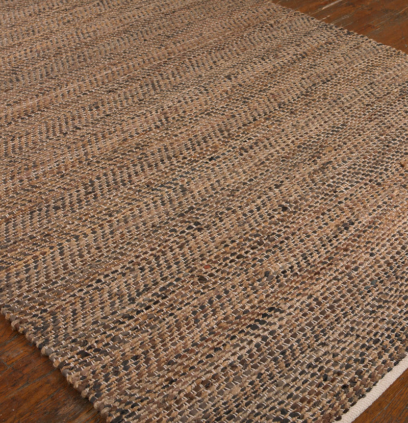 Rug Tobais Rescued Leather & Hemp Rug 