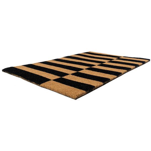  Alternating Stripes Coir Doormat 18x30 