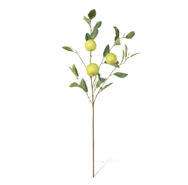 Faux Foliage Quince Fruit Branch 