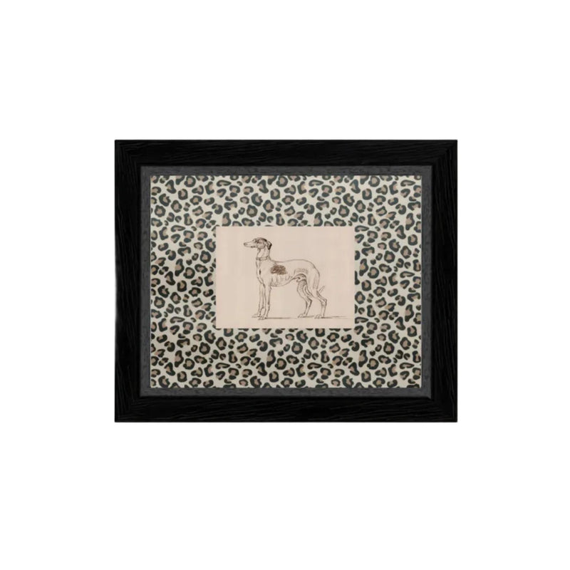 Wall Art Greyhound Framed Print // 9x7 