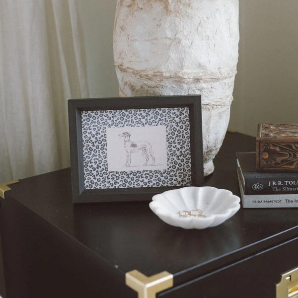 Wall Art Greyhound Framed Print // 9x7 