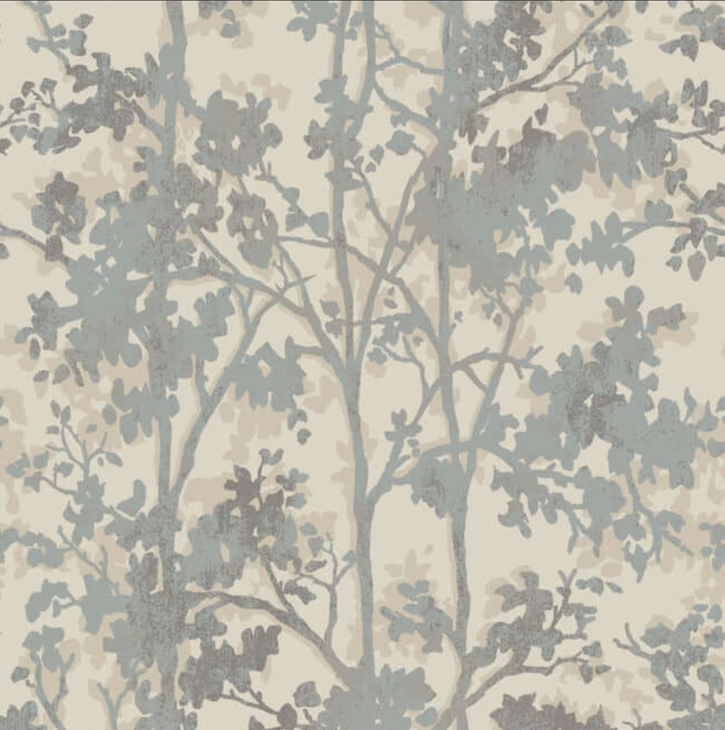 Shimmering Foliage // Cream/Silver