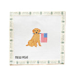 Lifestyle Patriotic Golden Retriever Canvas 