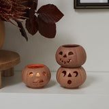 Grinning Pumpkins Votive Set of 3