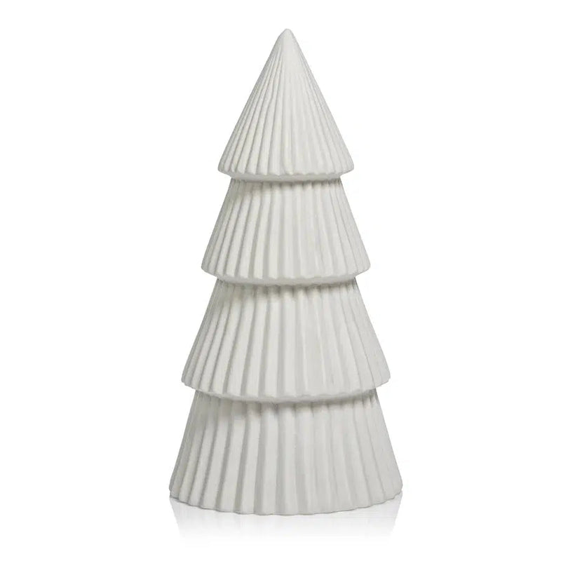 Seasonal & Holiday Decorations Ceramic Holiday Tree // White 10.25" 