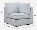 Sofas & Sectionals Refuge Cloud Blue Corner Sofa 