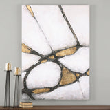 Wall Art Abstract Art In Gold And Black 