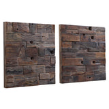 Wall Art Astern Wood Wall Decor, S/2 