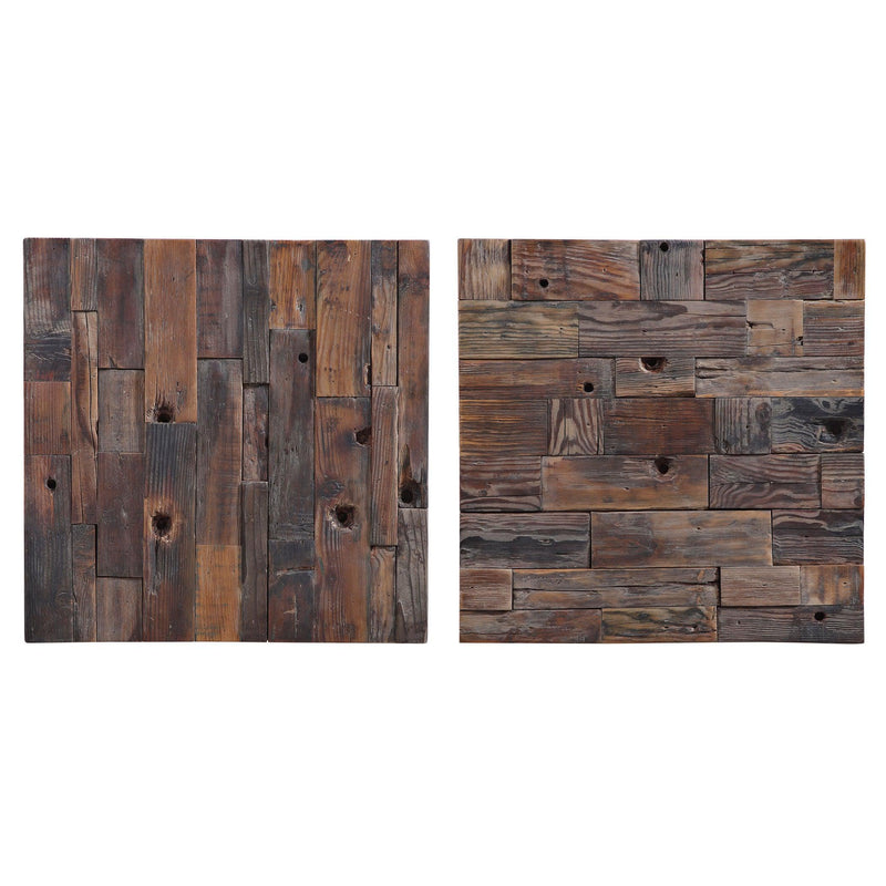 Wall Art Astern Wood Wall Decor, S/2 