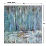 Wall Art Blue Waterfall Art 