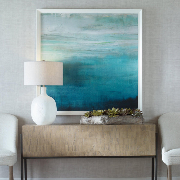 Wall Art Cancun Teal Framed Print 