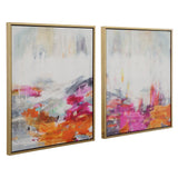Wall Art Color Theory Framed Abstract Art Set/2 