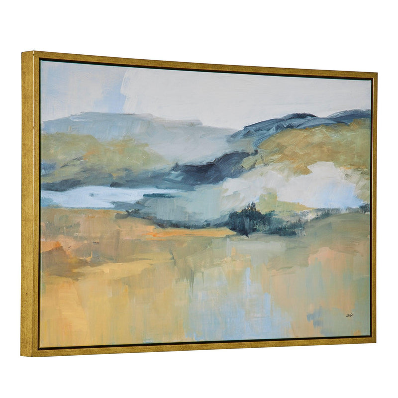 Wall Art Folded Hills Framed Landscape Art 