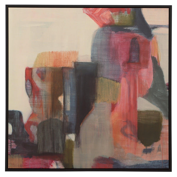 Wall Art Geranium And Ginger Abstract Art 