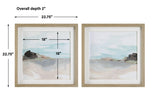 Wall Art Glacial Coast Framed Prints, Set/2 