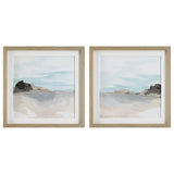 Wall Art Glacial Coast Framed Prints, Set/2 