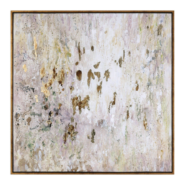 Wall Art Golden Raindrops Modern Abstract Art 