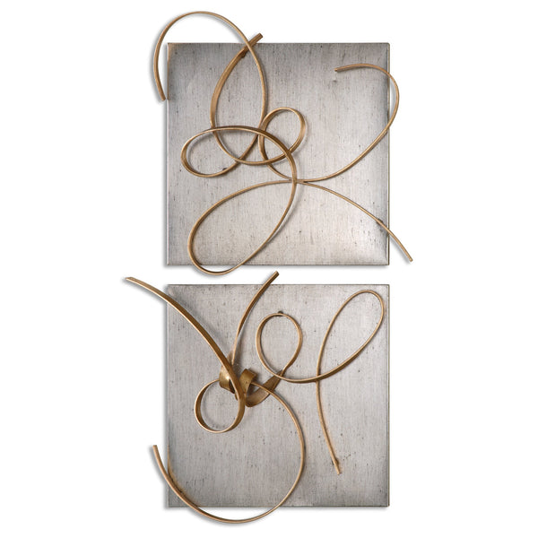 Wall Art Harmony Metal Wall Art, S/2 