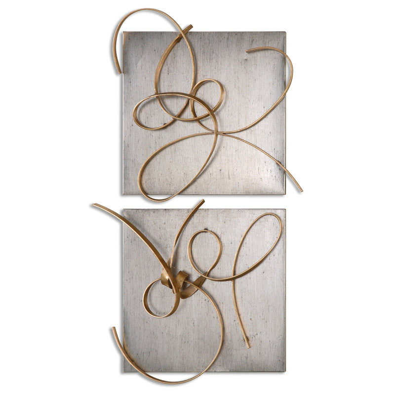 Wall Art Harmony Metal Wall Art, S/2 
