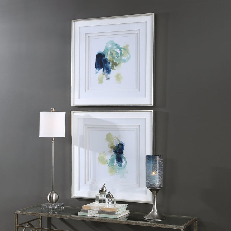 Wall Art Integral Motion Framed Prints, Set/2 