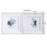 Wall Art Integral Motion Framed Prints, Set/2 