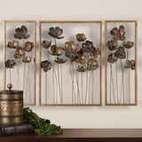 Wall Art Metal Tulips Wall Art Set/3 