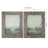 Wall Art Morning Vistas Framed Art, S/2 