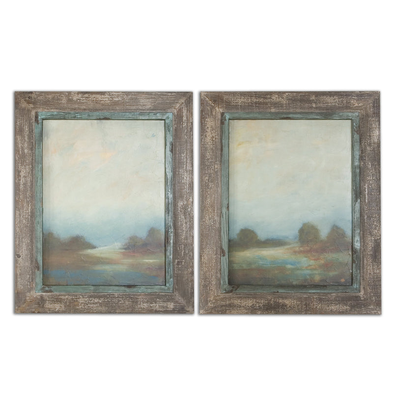 Wall Art Morning Vistas Framed Art, S/2 