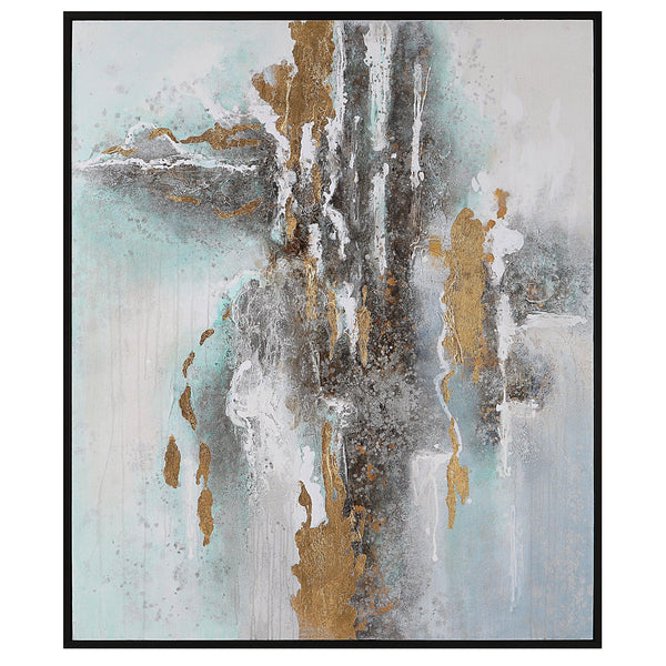 Wall Art Mountain Mist Hand Painted Canvas 