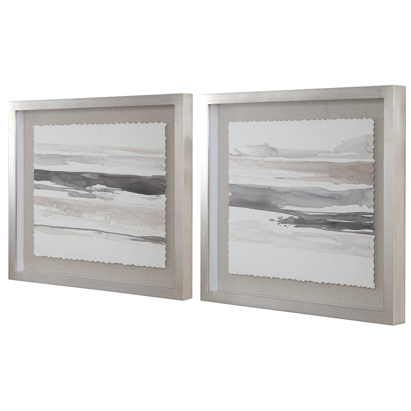 Wall Art Neutral Landscape Framed Prints, Set/2 