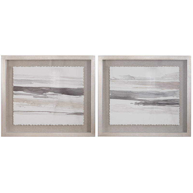 Wall Art Neutral Landscape Framed Prints, Set/2 