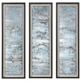 Wall Art Ocean Swell Painted Metal Art, S/3, 3 Cartons 