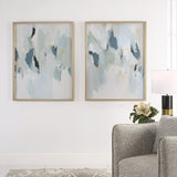 Wall Art Seabreeze Abstract Framed Canvas Prints Set/2 