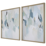 Wall Art Seabreeze Abstract Framed Canvas Prints Set/2 